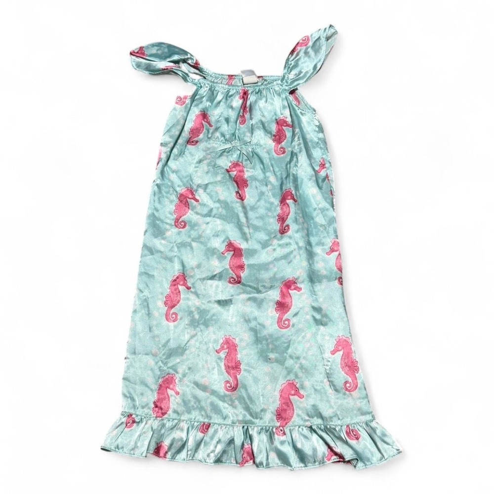 Vintage Gymboree satin seahorse nightgown